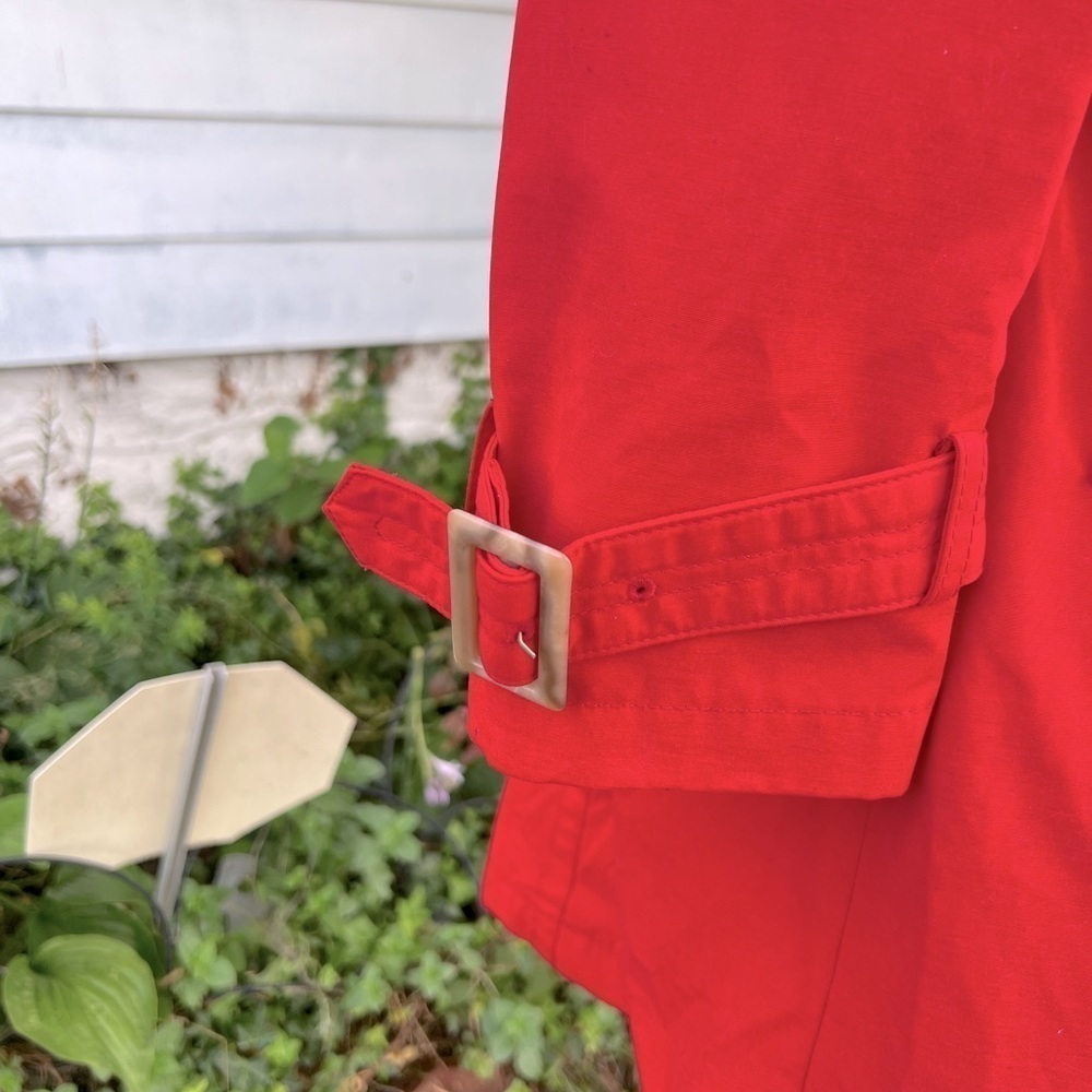 Pendleton Ladies' Trench Coat Large RED Waterproof And Breathable (S) - Picture 7 of 14